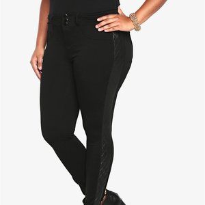 Quilted Panel Ponte Jegging Pant - 3